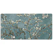 Podkładki na biurko - Mata ochronna na biurko Japońskie kwiaty 120x60 cm - miniaturka - grafika 1