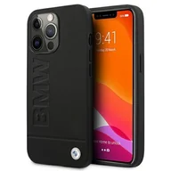 Etui i futerały do telefonów - BMW Etui BMHCP13LSLLBK iPhone 13 Pro/13 6,1" czarny/black hardcase Signature Logo Imprint BMW000399-0 - miniaturka - grafika 1