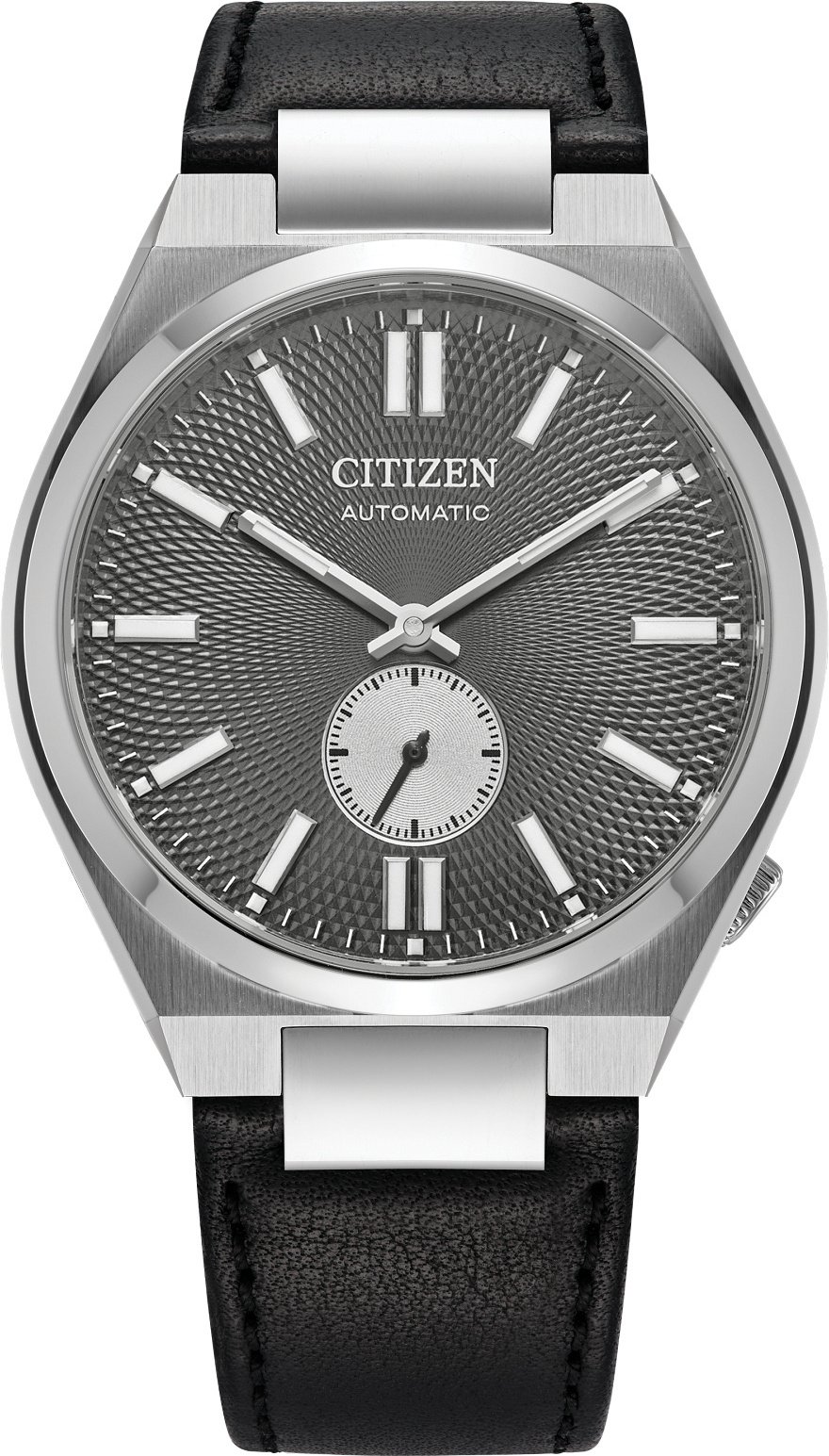 Citizen NK5010-01H Automatyczny zegarek męski skórzany pasek czarny