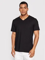 Koszulki męskie - Benetton United Colors Of T-Shirt 3JE1J4264 Czarny Regular Fit - miniaturka - grafika 1