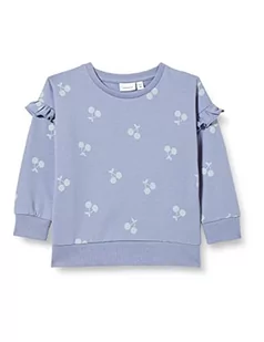 NAME IT Bluza dziecięca NMFTRINA LS SWE TOP UNB PB Sweatshirt, Tempest, 86, Tempest, 86 cm - Bluzy dla dziewczynek - miniaturka - grafika 1