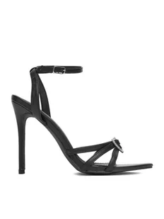 DeeZee Sandały SWEETIE BLACK PU Czarny - Sandały damskie - miniaturka - grafika 1
