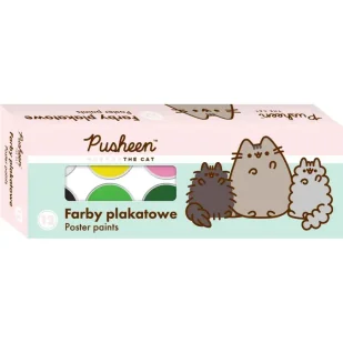 Farby plakatowe PUSHEEN 12 kolorów 20 ml - ST-Majewski - Przybory szkolne - miniaturka - grafika 1