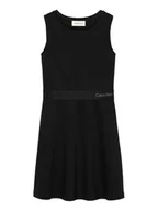 Sukienki i spódniczki dla dziewczynek - Calvin Klein Jeans Sukienka codzienna IG0IG02910 Czarny Regular Fit - miniaturka - grafika 1