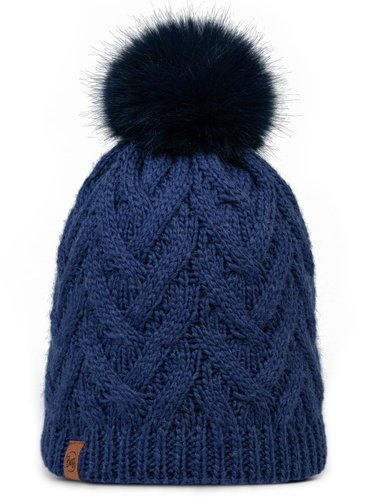Czapka z pomponem Buff Caryn Knitted & Fleece Band Beanie - midnight