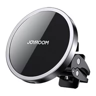 Ładowarki do telefonów - Joyroom samochodowy uchwyt magnetyczny bezprzewodowa indukcyjna ładowarka Qi 15 W (kompatybilna z MagSafe do iPhone) czarny (JR-ZS240) - miniaturka - grafika 1