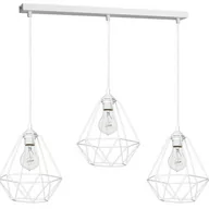 Lampy sufitowe - Milagro LAMPA wisząca ALAMBRE 1110 metalowa OPRAWA listwa ZWIS druciane klatki loft białe 1110 - miniaturka - grafika 1