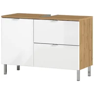 Szafki łazienkowe - Germania Germania Szafka pod umywalkę GW-MAURESA (80 cm, Imitacja dębu/biały) - miniaturka - grafika 1
