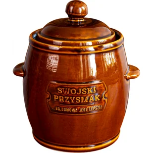 Kamionka-beczka z uszczelką wodną z pokrywą brązowa 4,5 l - Beczki - miniaturka - grafika 1