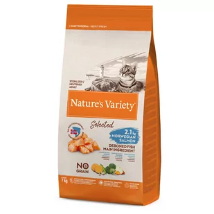 Natures Variety Nature's Variety Selected Sterilised, łosoś norweski - 2 x 7 kg - Sucha karma dla kotów - miniaturka - grafika 1