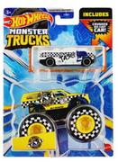 Samochody i pojazdy dla dzieci - Hot Wheels Monster Trucks Taxi + Resorak - miniaturka - grafika 1