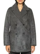 Płaszcze damskie - Płaszcz damski Pepe Jeans Patricia kożuch zamszowy-L - miniaturka - grafika 1