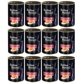 Mokra karma dla kotów - Dolina Noteci Premium Adult dla kota bogata w łososia 12x400 g - miniaturka - grafika 1