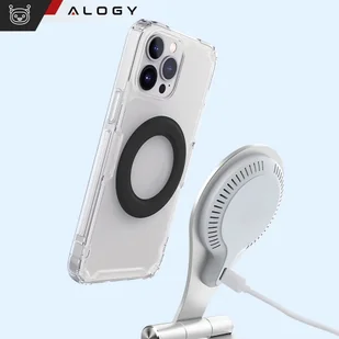 Blaszka magnetyczna Alogy Uniwersalna Nakładka Pierścień Uchwyt do MagSafe Magnetic Ring White - Pozostałe akcesoria do telefonów - miniaturka - grafika 16