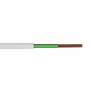 Przewód OMY 3x1,5 żo H03VV-F, oponowy, mieszkaniowy 300/300V; BIAŁY, ZAMEL - Przewody elektryczne - miniaturka - grafika 2