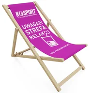 Leżaki ogrodowe - LEŻAK OGRODOWY K-SPORT RÓŻOWY - miniaturka - grafika 1