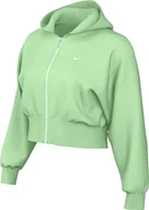 Kurtki damskie - Nike Kurtka damska Sportswear Chll Ft Fz Hdy, Vapor Green/Sail, FN2415-376, S - miniaturka - grafika 1