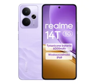 Realme 14T 5G 8/256GB Fioletowy - Telefony komórkowe - miniaturka - grafika 1