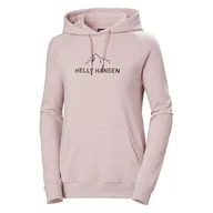 Bluzy damskie - Damska Bluza HELLY HANSEN W F2F ORGANIC COTTON HOOD 2.0 63427_095 – Różowy - miniaturka - grafika 1