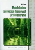 Prawo - Wydawnictwo Naukowe PWN Modele badania sprawozdań finansowych przedsiębiorstwa - Alicja Nowak - miniaturka - grafika 1