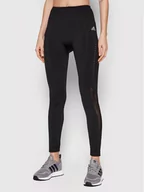 Spodnie damskie - Adidas Legginsy Aeroknit Running H5776 Czarny Slim Fit - miniaturka - grafika 1