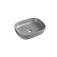 Umywalki - AQ.448-0237749 / AQUAFORM / ASTURIA GRIS / UMYWALKA NABLATOWA SZARY MAT 490X395X135 / CE-U-023-77-49 - miniaturka - grafika 1