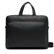 Torby na laptopy - Torba na laptopa Calvin Klein Micro Pebble Slim Briefcase 36 LV04D3012G Czarny - miniaturka - grafika 1