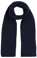 Apaszki i szaliki damskie - Tommy Hilfiger Szalik damski z flagą Essential, niebieski (Kosmiczny Błękit), Rozmiar uniwersalny - miniaturka - grafika 1