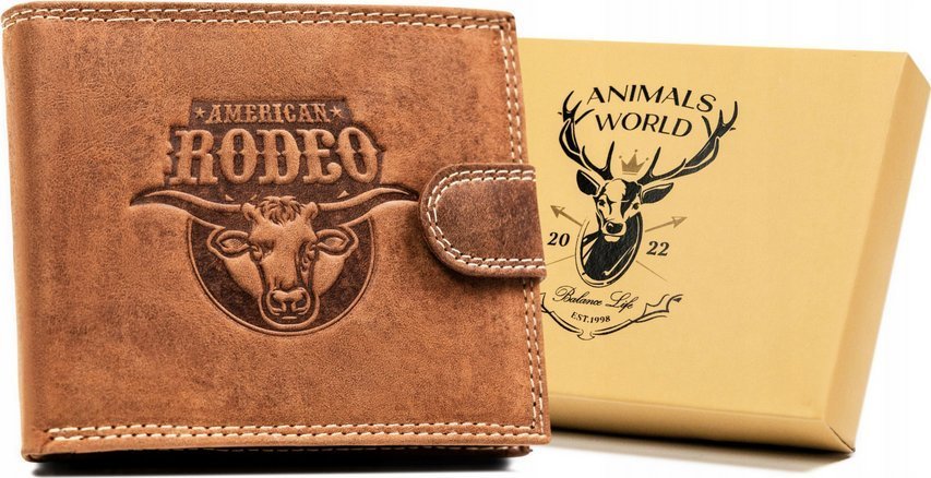 Always Wild Duży portfel męski ze skóry naturalnej - Always Wild NoSize