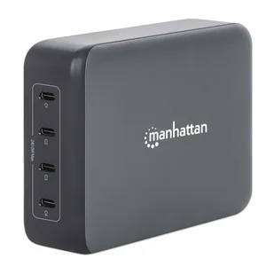 Manhattan 102667 ładowarka do urządzeń przenośnych Telefon komórkowy, Laptop, Przenośna konsola do gier, Smartfon, Tablet Czarny Prąd przemienny Szybkie ładowanie Wewnętrzna - Ładowarki do telefonów - miniaturka - grafika 1