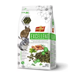 Vitapol Excellent Karma dla Szynszyla I Koszatniczki 500 g 5160 - Karma dla gryzoni - miniaturka - grafika 1