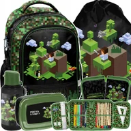 Plecaki szkolne i tornistry - Plecak Minecraft Szkolny Zestaw 5w1 Gaming Gry Do 1 Klasy Dla Chłopaków - miniaturka - grafika 1