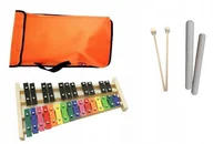 Akcesoria do perkusji - Dzwonki chromatyczne Mat Max 27-tonowe kolorowe pokrowiec klawes pomarańczowy - miniaturka - grafika 1