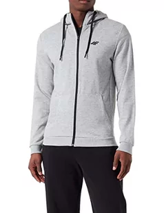 4F Męska bluza H4Z22-blm353, szara (Cold Light Grey Melange), S, szary (Cold Light Grey Melange) - Bluzy męskie - miniaturka - grafika 1