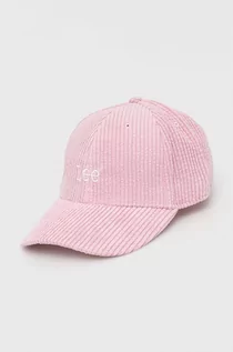 Czapki damskie - Lee czapka kolor różowy - grafika 1