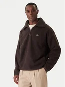 Bluzy męskie - Lacoste Polar SH5500 Brązowy Relaxed Fit - miniaturka - grafika 1