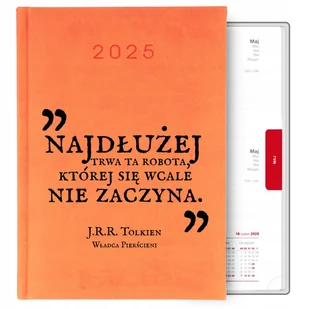 KALENDARPOMARAŃCZOWY A5 2025 PREZENT WŁADCA PIERŚCIENI J.R.R. TOLKIEN WZ - Notesy i bloczki - miniaturka - grafika 1