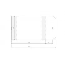 marka niezdefiniowana Okładka regulowana 275x470mm (50szt) - Sztapel - Dyplomy i okładki - miniaturka - grafika 1