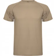 Koszulki męskie - Koszulka Sportowa Męska T-shirt CONTROL DRY ROLY 0425 BEŻ DARK SAND 2XL - miniaturka - grafika 1