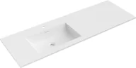 Umywalki - Mexen Otis umywalka wpuszczana w blat lewa 141 x 46,5 cm, biała mat - 25181401L - miniaturka - grafika 1