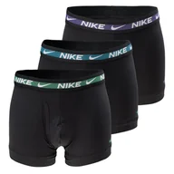 Majtki męskie - Męskie Bokserki NIKE TRUNK 3PK 0000KE11522NV – Czarny - miniaturka - grafika 1