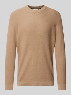 Sweter z dzianiny o kroju regular fit z oddychającej, miękkiej bawełny - Swetry męskie - miniaturka - grafika 1