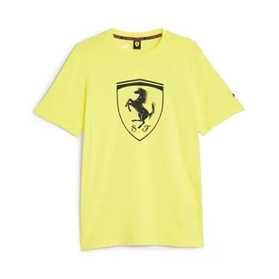Koszulka męska Puma FERRARI RACE TONAL BIG SHIELD żółta 62095104-M - Koszulki męskie - miniaturka - grafika 1