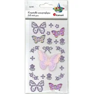 Zeszyty szkolne - Kryształki samoprzylepne motyle 23 szt - miniaturka - grafika 1
