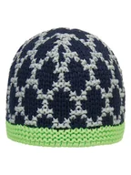 Czapki dla dzieci - Döll Dzianinowa czapka w kolorze szaro-antracytowo-zielonym - miniaturka - grafika 1