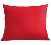 Poszewki na poduszki - Spod Igły i Nitki, Czerwona Poszewka Bawełniana  SIMPLY, 40x60 cm - miniaturka - grafika 1