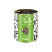 Mokra karma dla psów - Dolina Noteci Natural Taste Puszka dla Psa Dziki Dzik 800g 52749-uniw - miniaturka - grafika 1