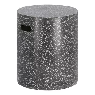 Czarny betonowy stolik Kave Home Jenell, ⌀ 35 cm - Stoły ogrodowe - miniaturka - grafika 1