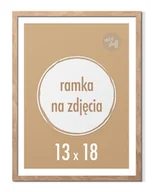 Ramki na zdjęcia - Ramka na zdjęcia 13x18 cm B6 Ramki 18x13 brązowa stojąca z nóżką - miniaturka - grafika 1