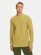 Swetry męskie - Mustang Sweter Elliot 1015472 Żółty Regular Fit - miniaturka - grafika 1